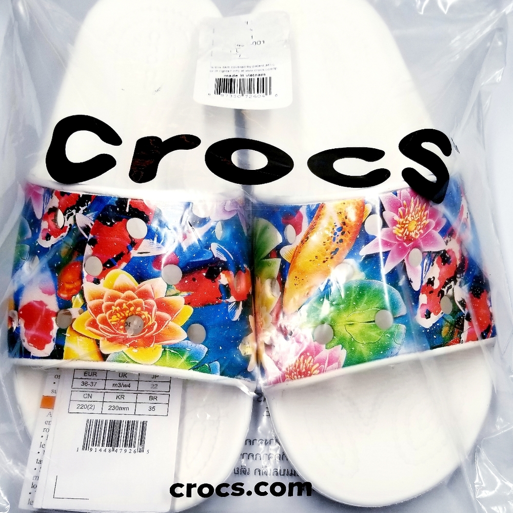 Crocs  Classic Slides Professionally Hydro Dipped